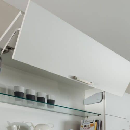 Ảnh thực tế bộ tay nâng FREE FOLD SHORT Hafele 493.05.734, xám