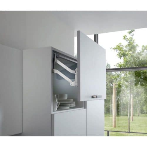 Ảnh thực tế bộ tay nâng FREE UP Hafele 493.05.794 nắp trắng