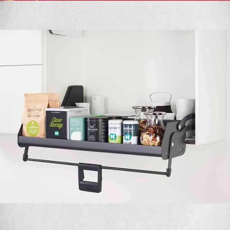 Ảnh thực tế kệ nâng hạ Imove Anthracite Double Hafele 504.68.315 Ảnh thực tế kệ nâng hạ Imove Anthracite Double Hafele 504.68.315