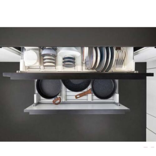 Ảnh thực tế rổ bát đĩa cho ngăn kéo trên Hafele 545.14.926
