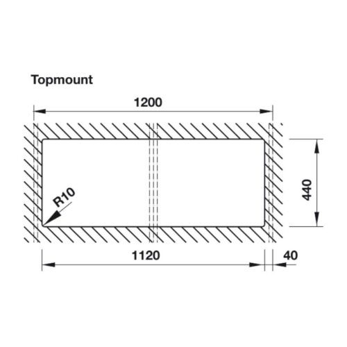 thông số kỹ thuật của Chậu đá Hafele Work Station HS-GDD11446 D-150 570.35.340