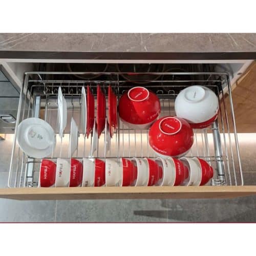 Ảnh thực tế bộ rổ chén đĩa CAPPELLA Cucina 549.08.004 Inox 304