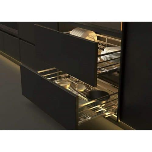 Ảnh thực tế bộ rổ chén đĩa CAPPELLA Cucina 549.08.006 Inox 304