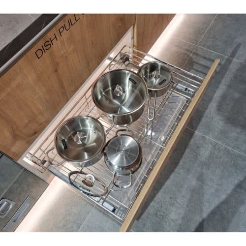 Ảnh thực tế bộ rổ xoong nồi CAPPELLA Cucina 549.08.226 mạ chrome