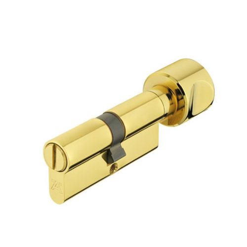 Ảnh thực tế ruột khóa 1 đầu chìa 1 đầu vặn Hafele 916.01.057, 63mm Đồng thau