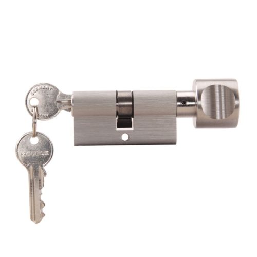 Ảnh thực tế ruột khóa 1 đầu chìa, 1 đầu vặn Hafele 916.96.317, 71mm Đồng thau