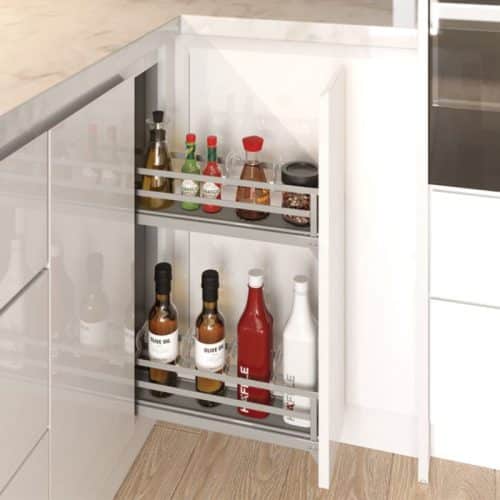 Bộ rổ gia vị Hafele Omero 549.20.891 200mm (trái) 5 Ảnh thực tế bộ rổ gia vị Hafele Omero 549.20.891 200mm (trái)