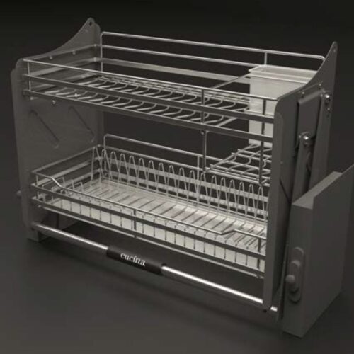 Giá bát đĩa nâng hạ Cucina 900mm Inox 304 504.76.138 3 Hình ảnh giá bát đĩa nâng hạ Cucina 900mm Inox 304 504.76.138